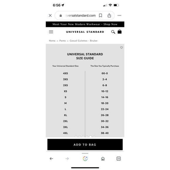 Universal Standard Casual Culottes Pants in Brûlée Size Small / 14-16 - Picture 15 of 15